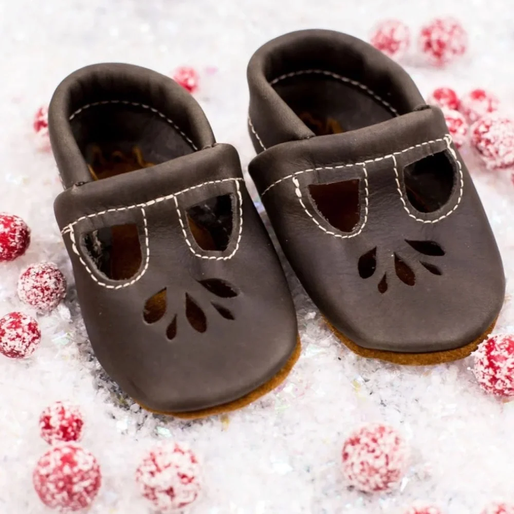 Starry Knight Design Black Lotus T-Strap Shoes